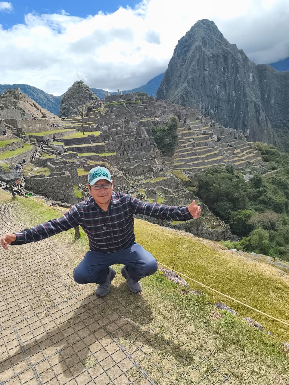Miguel Ángel en Machu Picchu